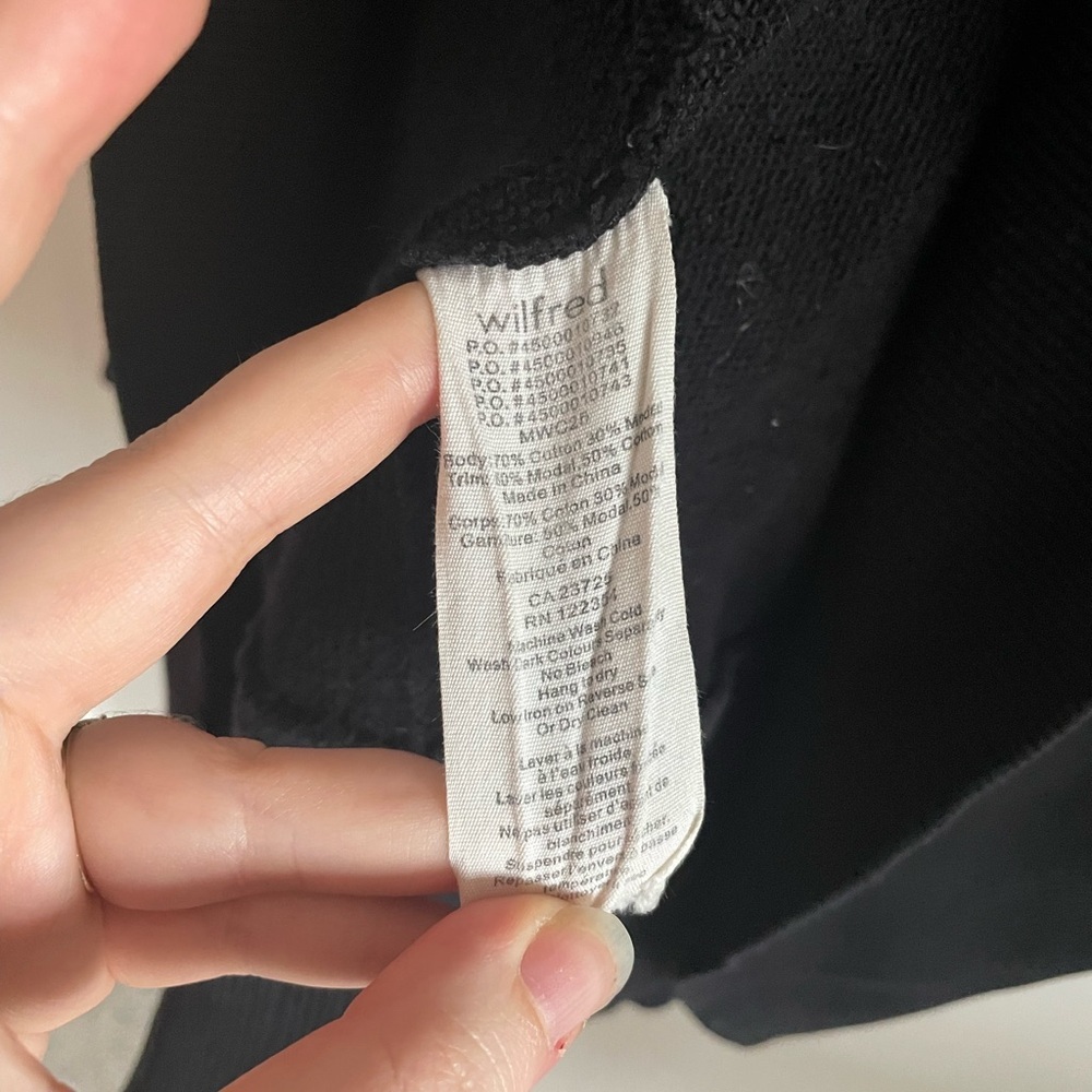 Aritzia Wilfred Free Diderot Cocoon Oversized Cardigan Dark Academia GrungeGoth - Picture 7 of 8
